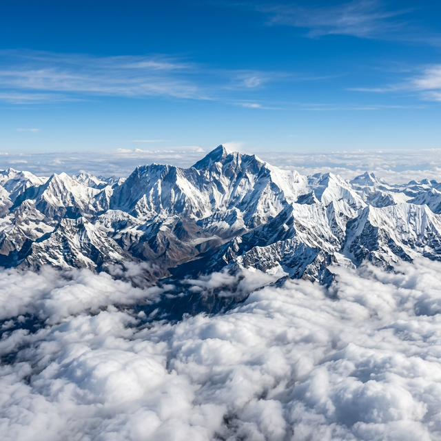 Snowy Mountain Peaks